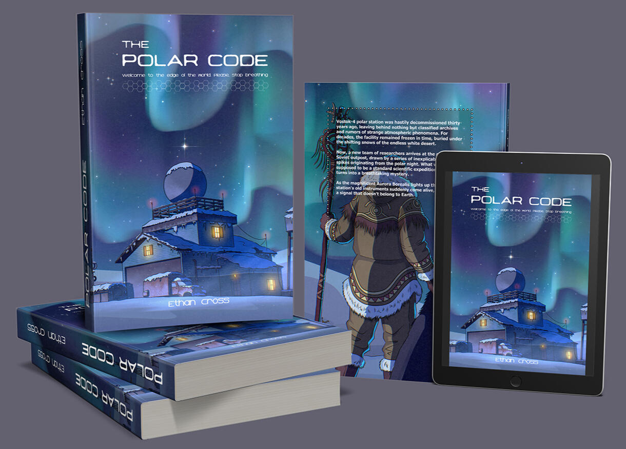 Elliot cipher book cover design Book cover design for a dark mystery detective novel