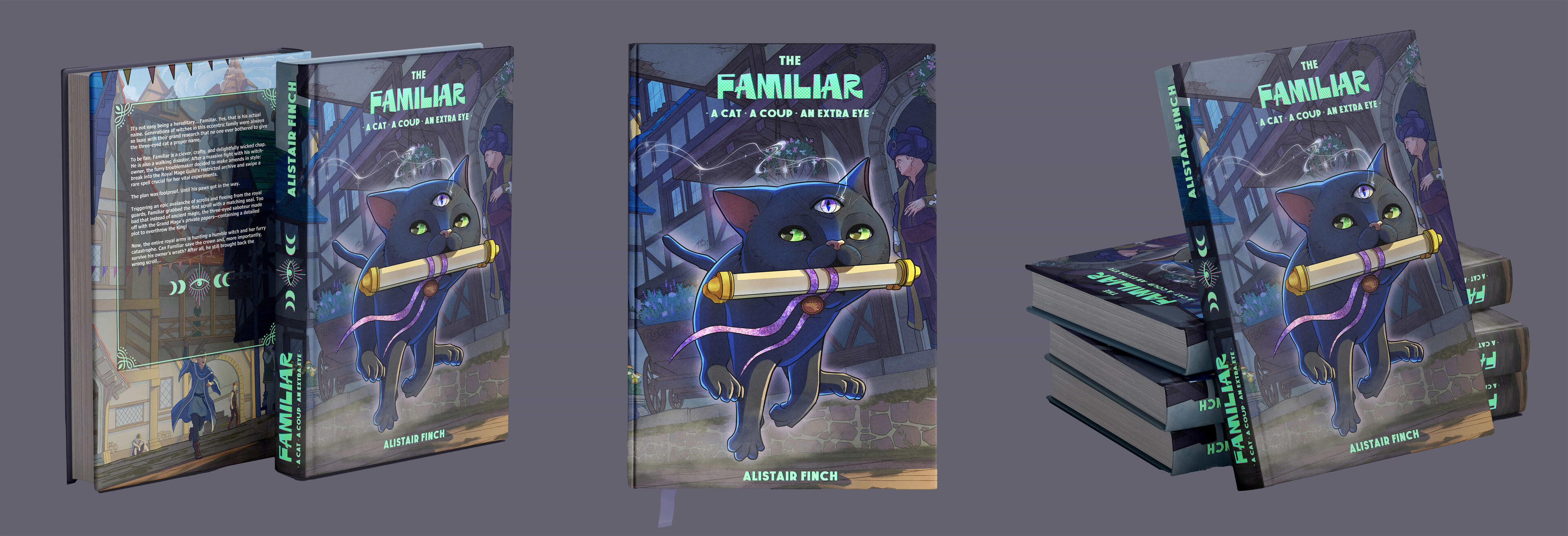 Elliot cipher book cover design Book cover design for a dark mystery detective novel
