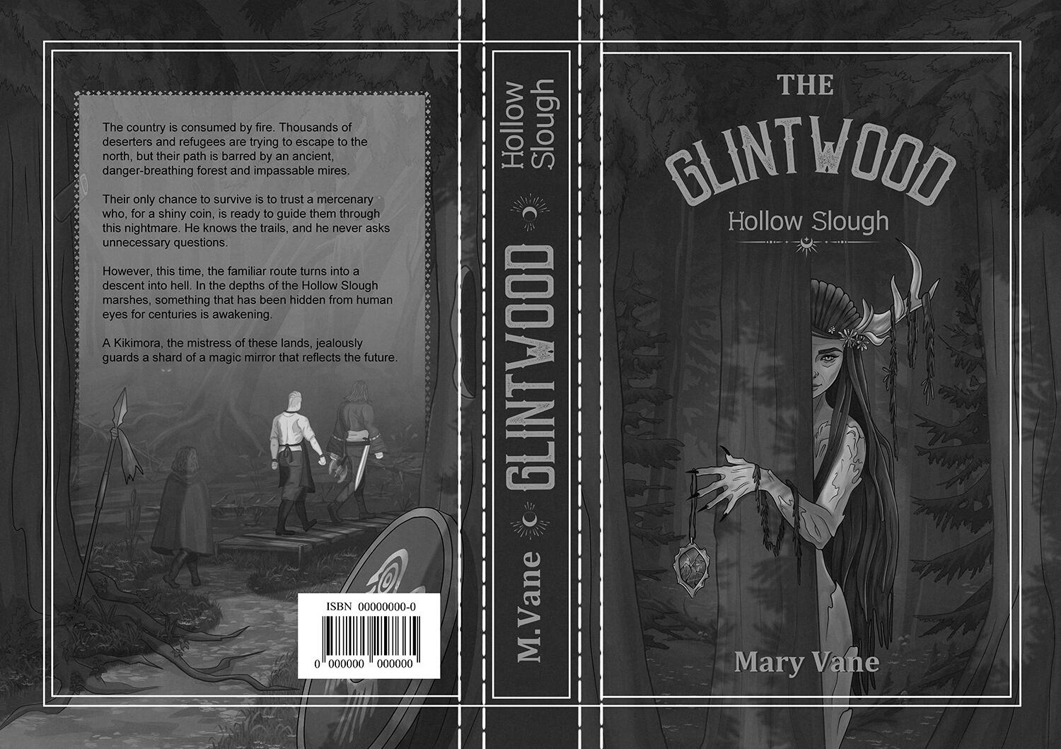 Elliot cipher book cover design Book cover design for a dark mystery detective novel