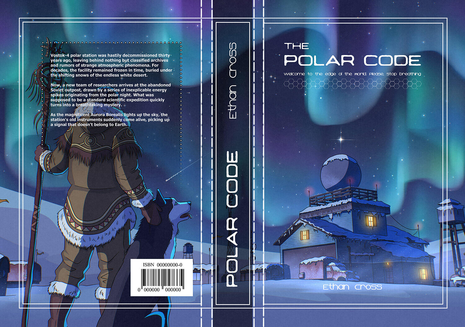 Elliot cipher book cover design Book cover design for a dark mystery detective novel