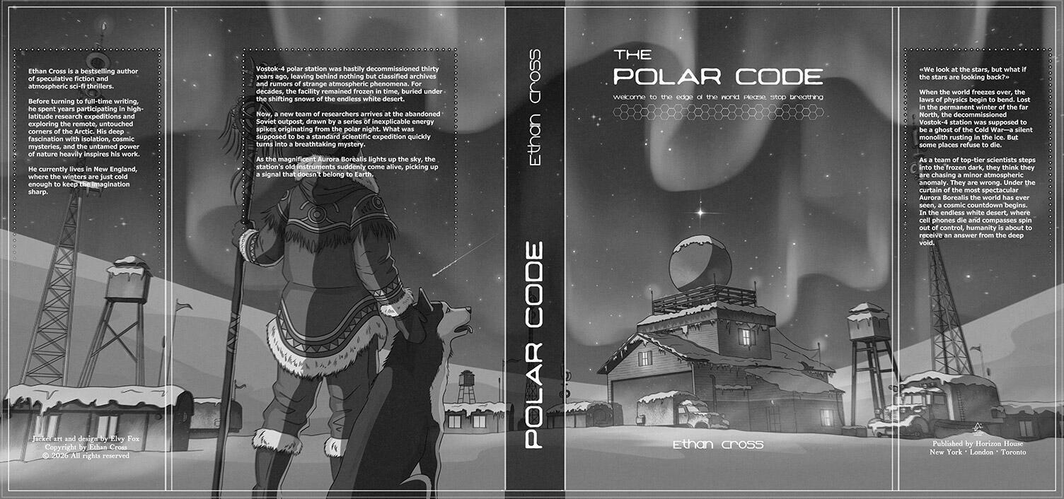 Book cover design for a dark mystery detective novel