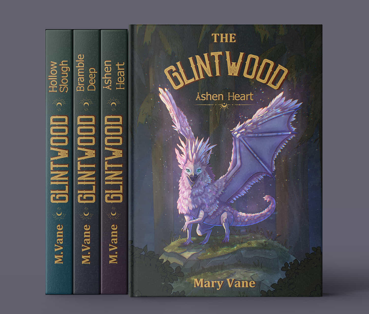 Book cover design for a dark mystery detective novel