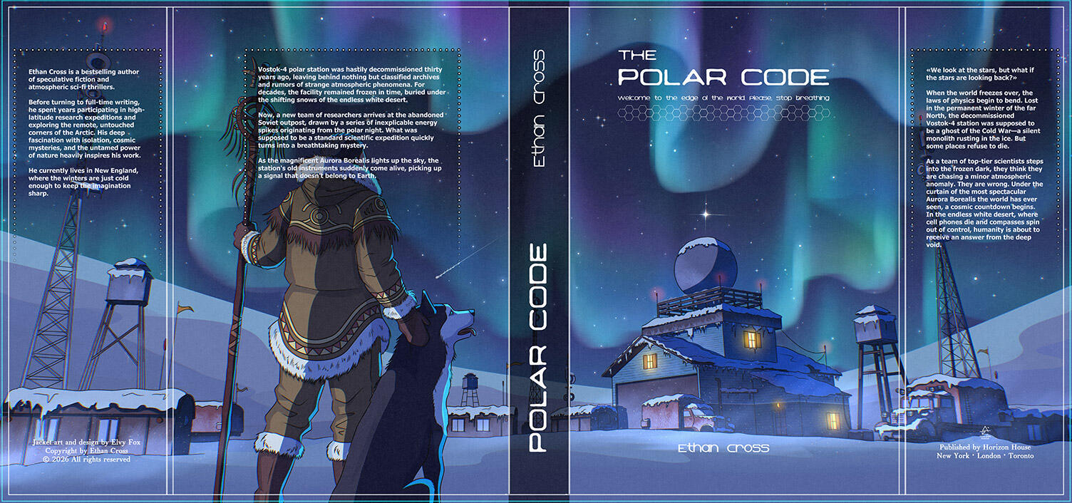 Elliot cipher book cover design Book cover design for a dark mystery detective novel