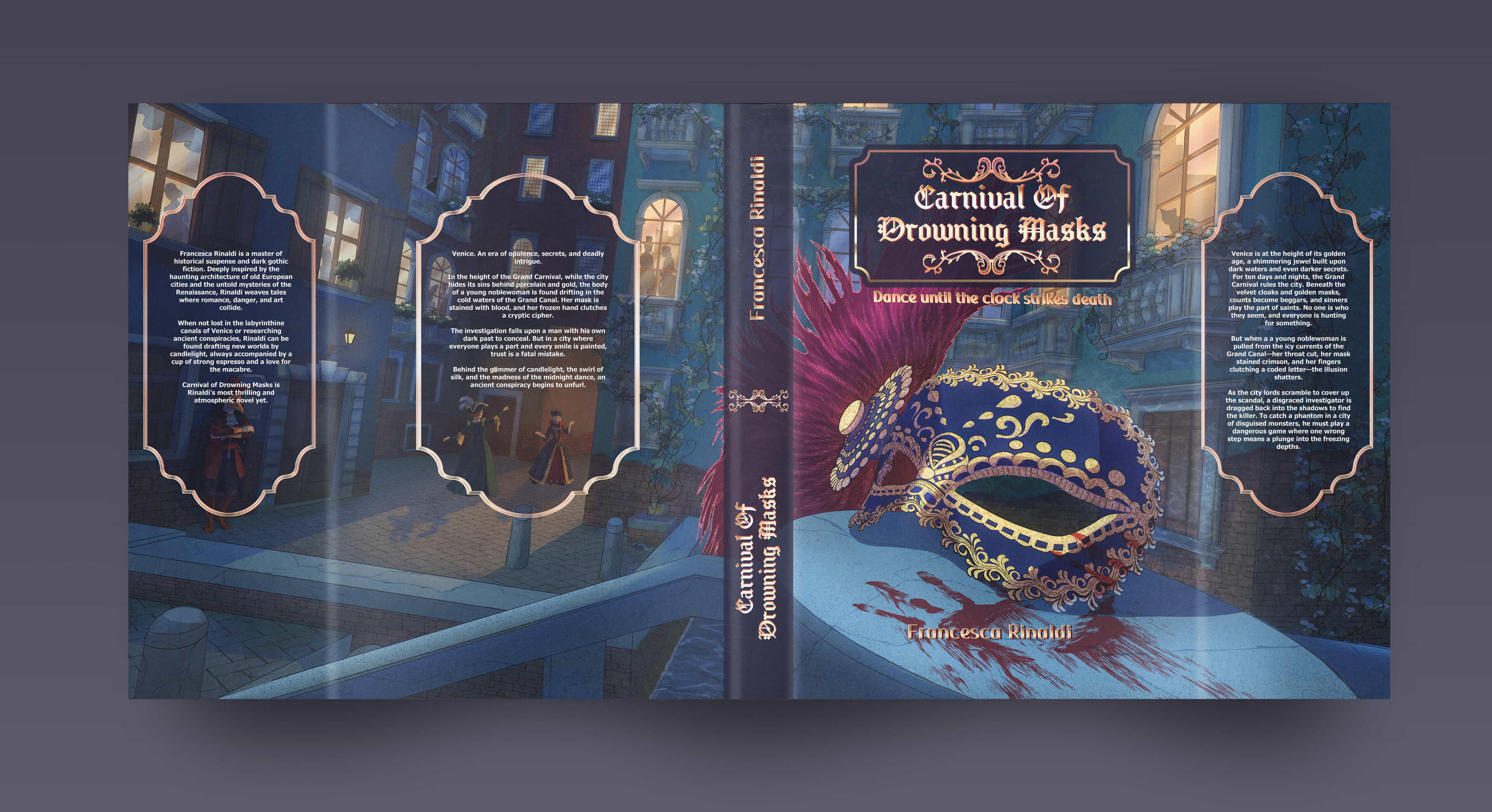 Elliot cipher book cover design Book cover design for a dark mystery detective novel